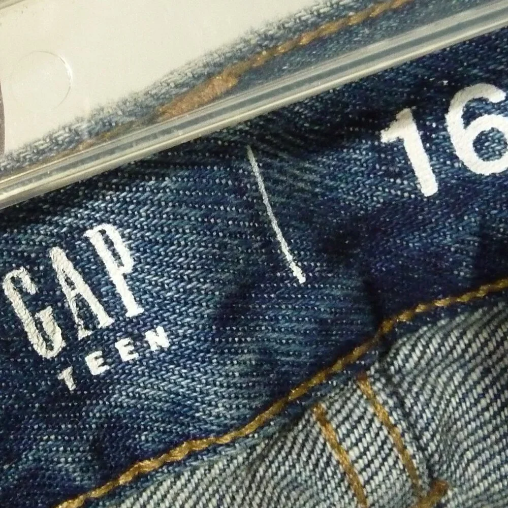 GAP TEEN BOY'S SIZE 16 ORIGINAL FIT JEANS